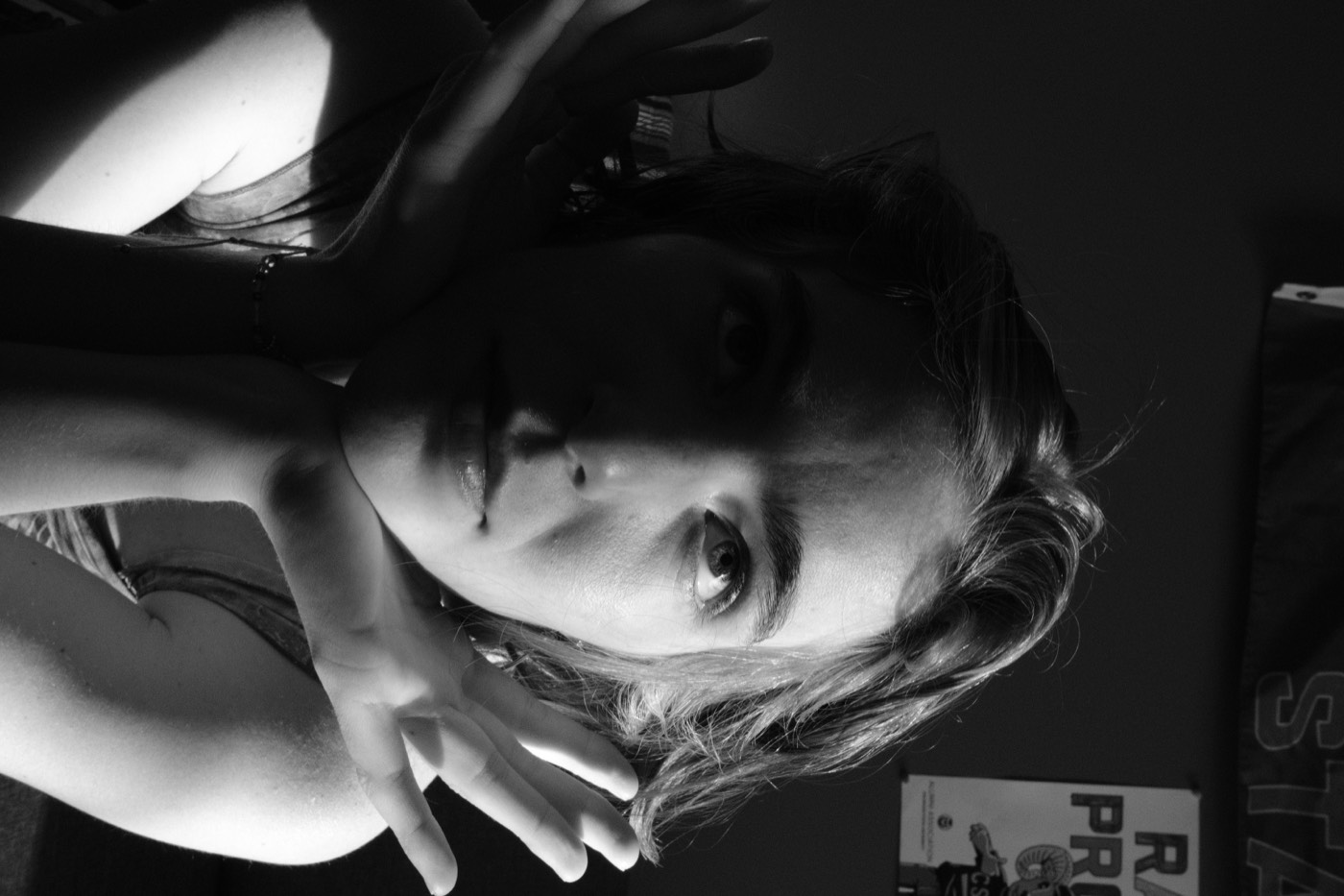 Portrait of Discoe in the studio